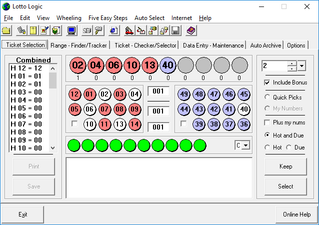 Free lottery software